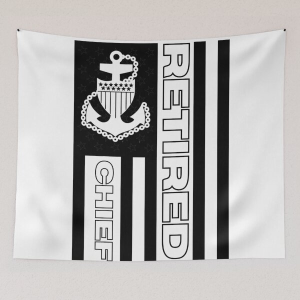 Item preview, Coast Guard Chief Retired Flag designed and sold by Coastiecositas.