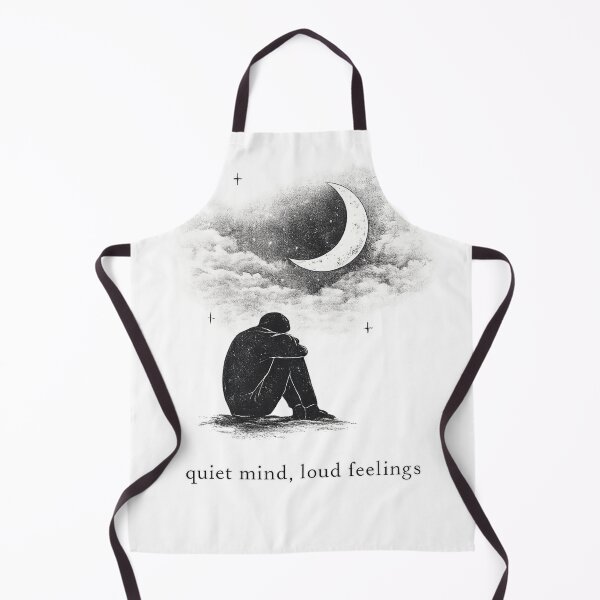 Item preview, Quiet Mind Loud Feelings – Minimal Introvert Aesthetic Design designed and sold by ByKubraArt.