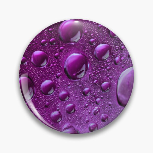 Item preview, Vibrant Purple Water Droplets Abstract Surface designed and sold by HuzzyPrints.