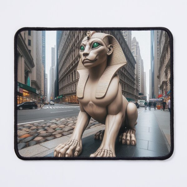 Item preview, Ancient Guardian Crossing the Modern City designed and sold by Sybille-Yates.