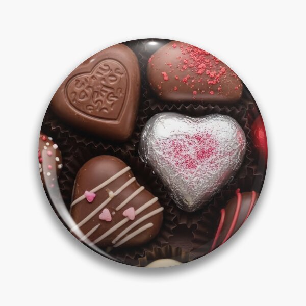 Item preview, Assorted Gourmet Chocolate Hearts Valentine Pattern designed and sold by HuzzyPrints.