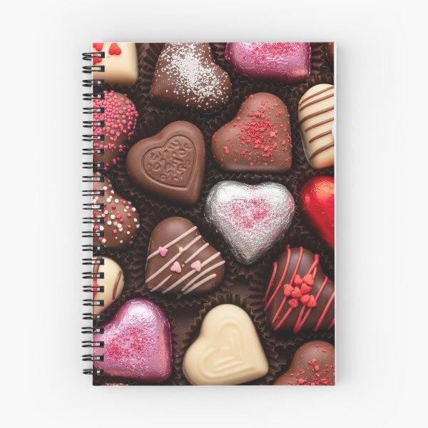 Item preview, Surtido de corazones de chocolate gourmet con diseño de San Valentín designed and sold by HuzzyPrints.