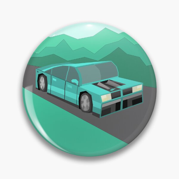Item preview, Fantastic Cyan Sports Coupe Driving a Green Mountainous Road designed and sold by Ekeeca.