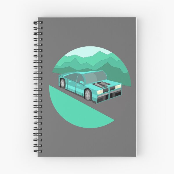 Item preview, Fantastic Cyan Sports Coupe Driving a Green Mountainous Road designed and sold by Ekeeca.
