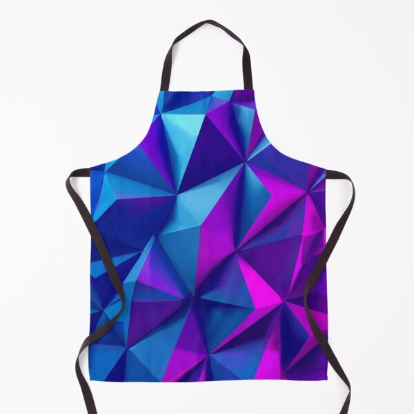 Item preview, Electric Blue and Magenta 3D Low Poly Abstract Design designed and sold by HuzzyPrints.