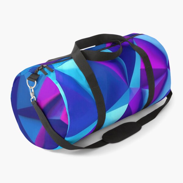 Item preview, Electric Blue and Magenta 3D Low Poly Abstract Design designed and sold by HuzzyPrints.