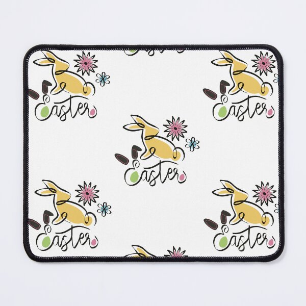 Item preview, Modern Easter Bunny Line Art with Flowers designed and sold by SimoesArtistry.