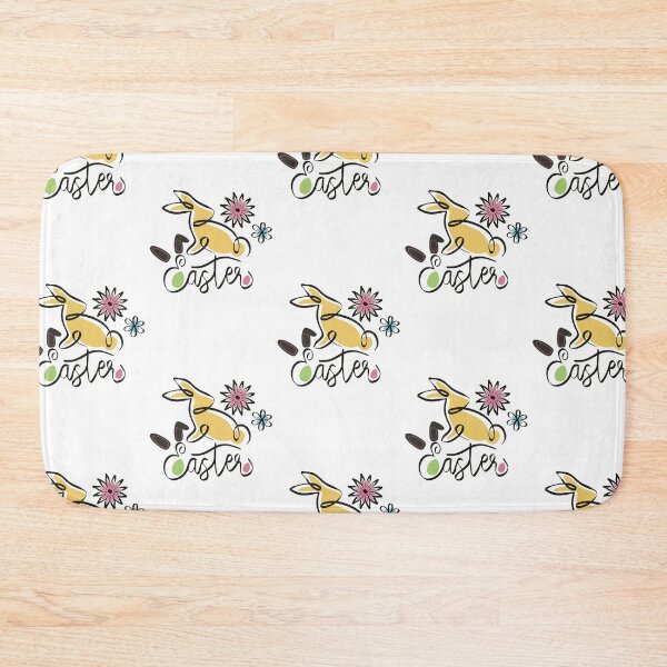 Item preview, Modern Easter Bunny Line Art with Flowers designed and sold by SimoesArtistry.