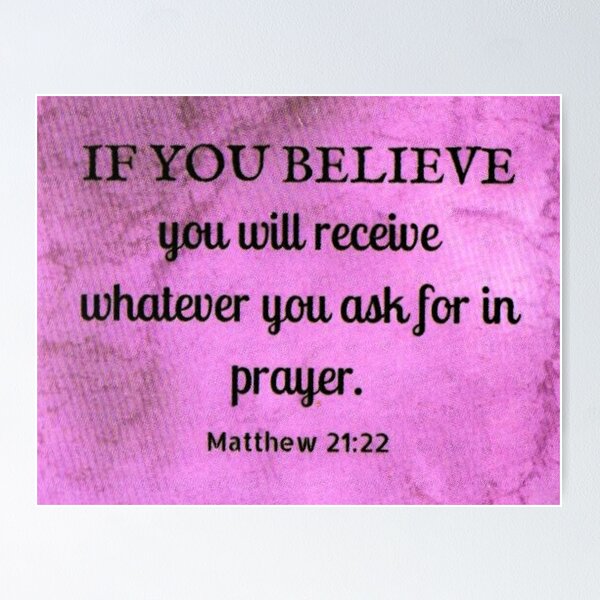 Item preview, Matthew 21:22 designed and sold by di-Vera-Rosati.
