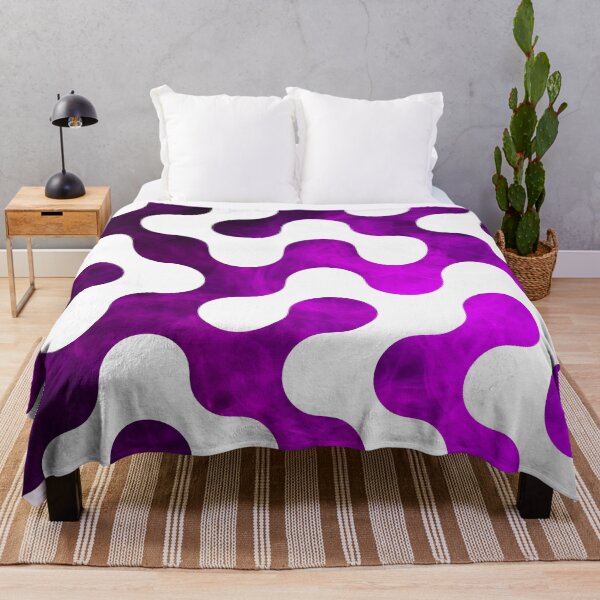 Item preview, Modern Purple Smoke Organic Web Abstract Pattern designed and sold by HuzzyPrints.