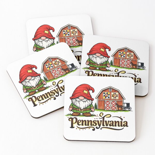 Item preview, Pennsylvania Gnome with Dutch Barn and Quilt Art designed and sold by Moriarty's Digital Visions.