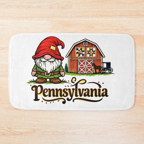 Item preview, Pennsylvania Gnome with Dutch Barn and Quilt Art designed and sold by Moriarty's Digital Visions.
