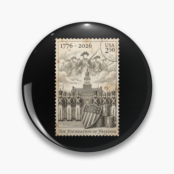 Item preview, The Foundation of Freedom | USA 250 Independence Hall Stamp designed and sold by G350.