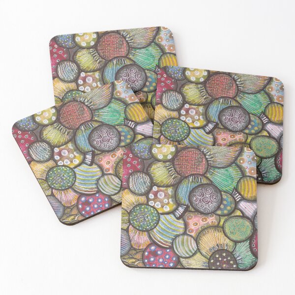 Item preview, Hidden Flowers - Abstract Floral Pattern in Watercolor and Ink designed and sold by ColorWander.