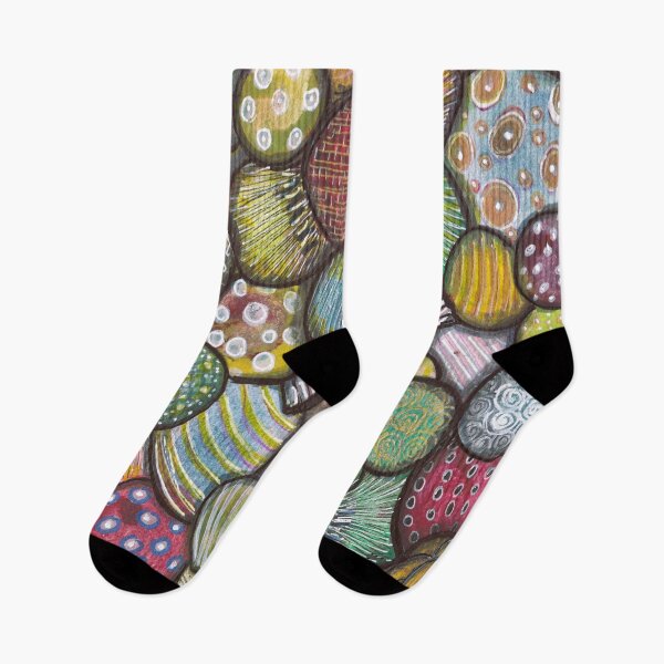Item preview, Hidden Flowers - Abstract Floral Pattern in Watercolor and Ink designed and sold by ColorWander.