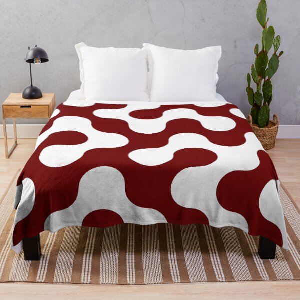 Item preview, Modern Crimson Organic Web Abstract Pattern designed and sold by HuzzyPrints.