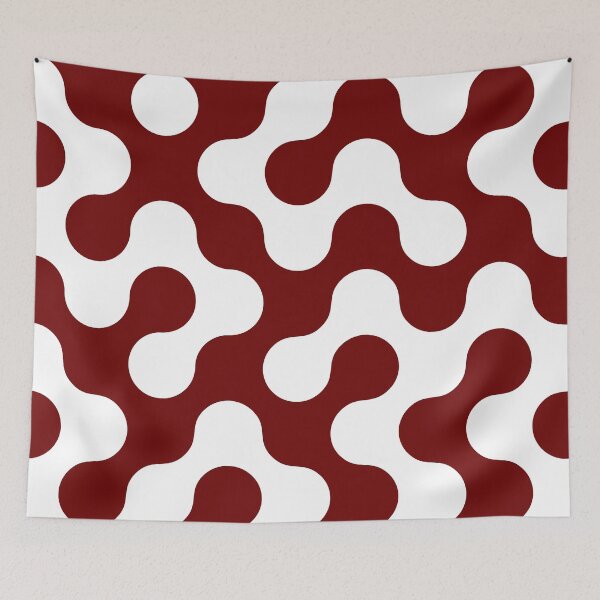 Item preview, Modern Crimson Organic Web Abstract Pattern designed and sold by HuzzyPrints.