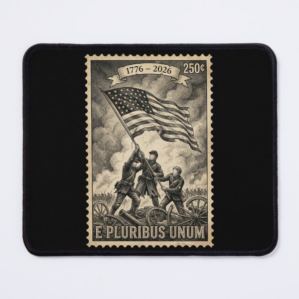 Item preview, E Pluribus Unum | USA 250 Flag Raising Stamp designed and sold by G350.