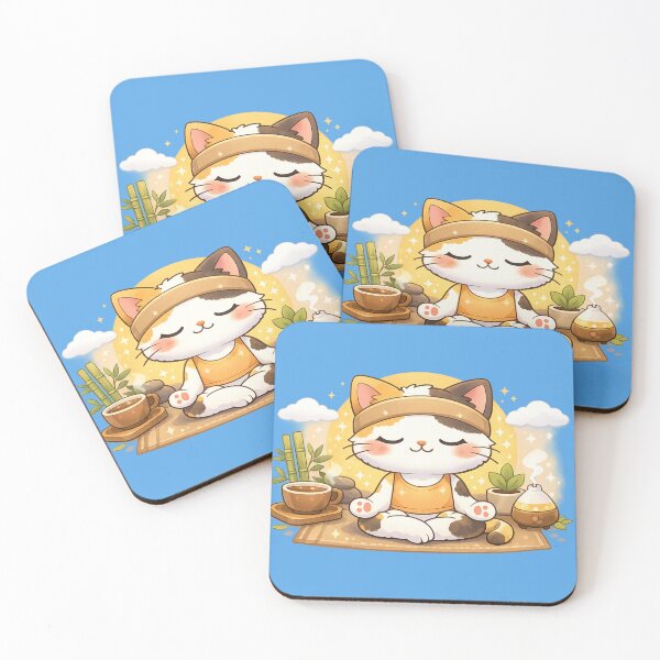 Item preview, Mochi Cozy Cat – The Peaceful Meditating Cat designed and sold by Mochi Studio.