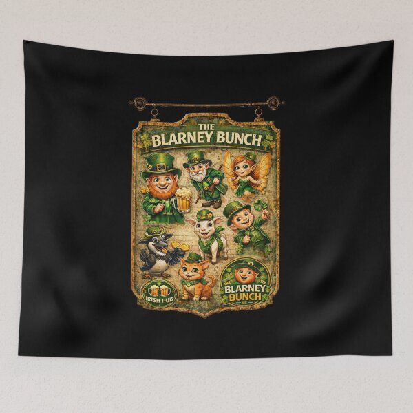 Item preview, Blarney Bunch – Vintage Irish Pub Poster designed and sold by MACodDesigns.