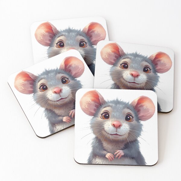 Item preview, Soft Blue Rat Cartoon Sticker designed and sold by Teewave-Ashish.
