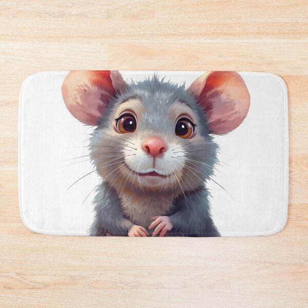 Item preview, Soft Blue Rat Cartoon Sticker designed and sold by Teewave-Ashish.