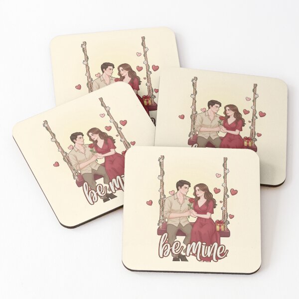 Item preview, Be Mine - Romantic Couple on a Swing Valentine designed and sold by PriyaMagic.