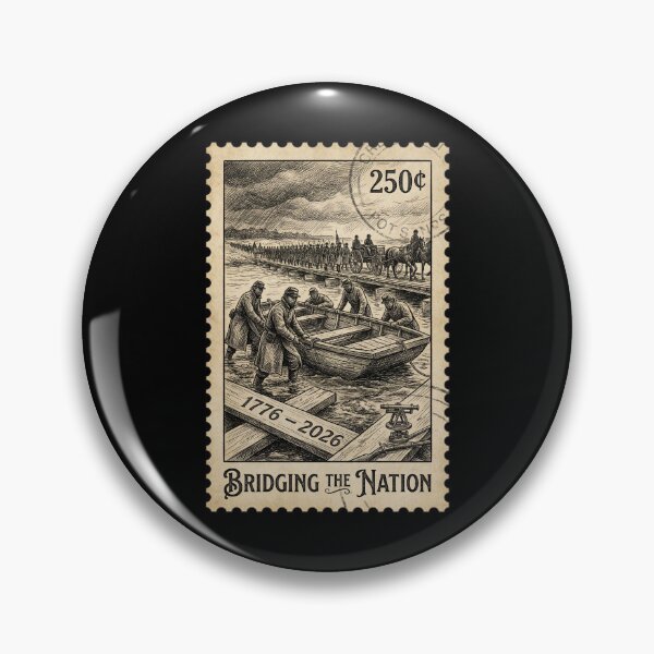 Artikelvorschau, Die Nation verbinden | USA 250 Ingenieurs- und Geschichtsbriefmarke entworfen und verkauft von G350.