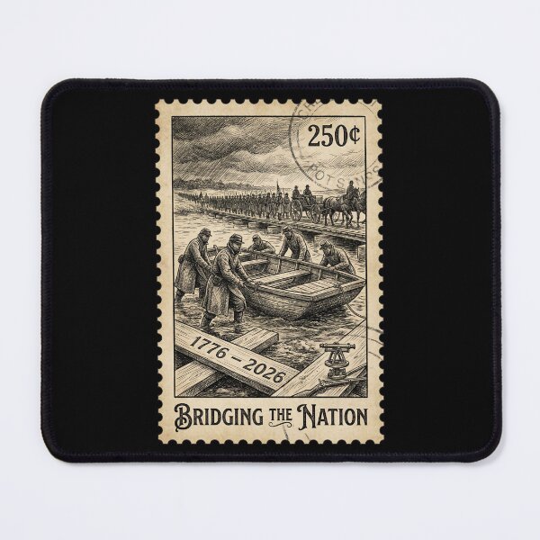 Item preview, Bridging the Nation | USA 250 Engineering & History Stamp designed and sold by G350.