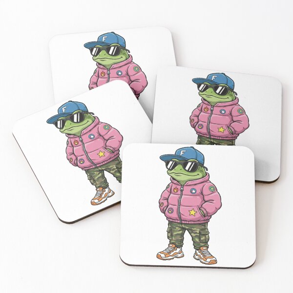Item preview, Un-frog-ettable Swag: Puffer Jacket Frog designed and sold by TheGlitchyFrog.