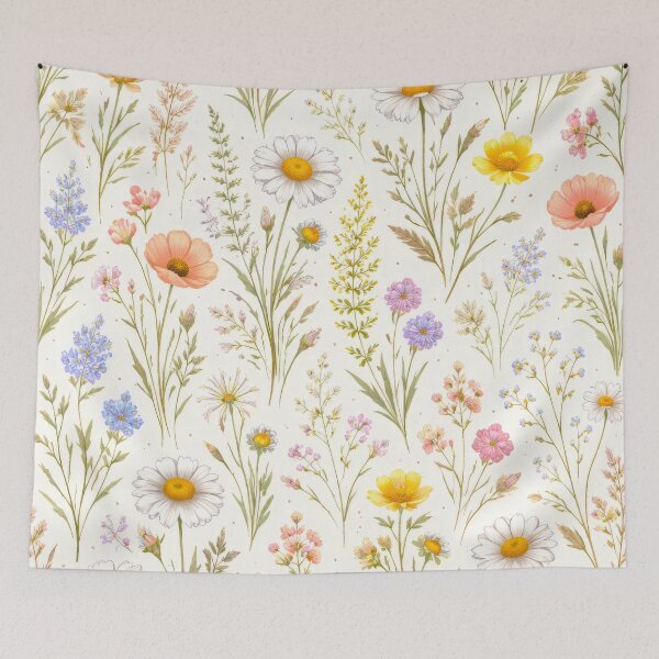 Item preview, Dainty Wildflower Spring Blooms Pattern designed and sold by scicilysimonee.