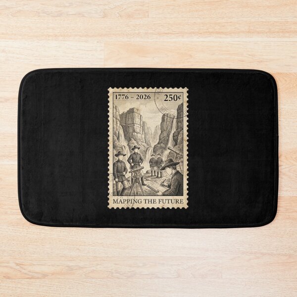 Item preview, Mapping the Future | USA 250 Explorers & Surveyors Stamp designed and sold by G350.