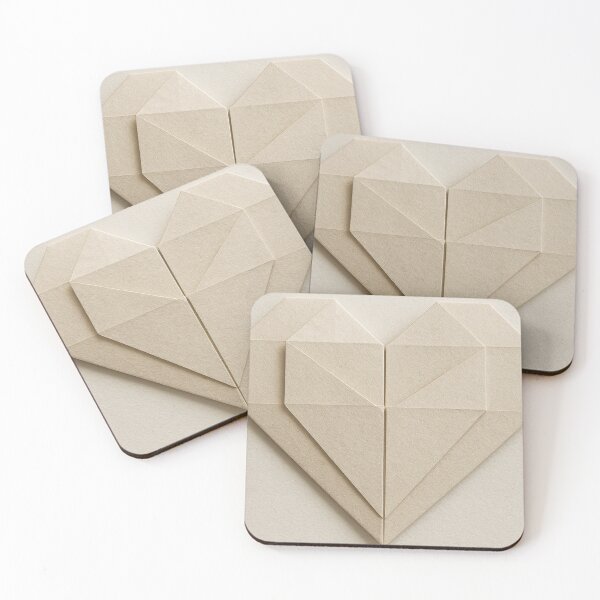 Item preview, Japanese Minimalist Origami Heart designed and sold by Lyvion design.