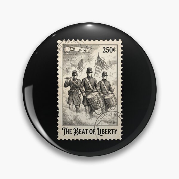 Item preview, The Beat of Liberty | USA 250 Drum & Fife Corps Stamp designed and sold by G350.