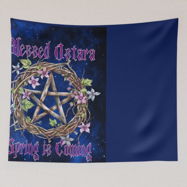 Item preview, Blessed Ostara Pentagram — Spring Awakening and Renewal designed and sold by MysticOzzy.