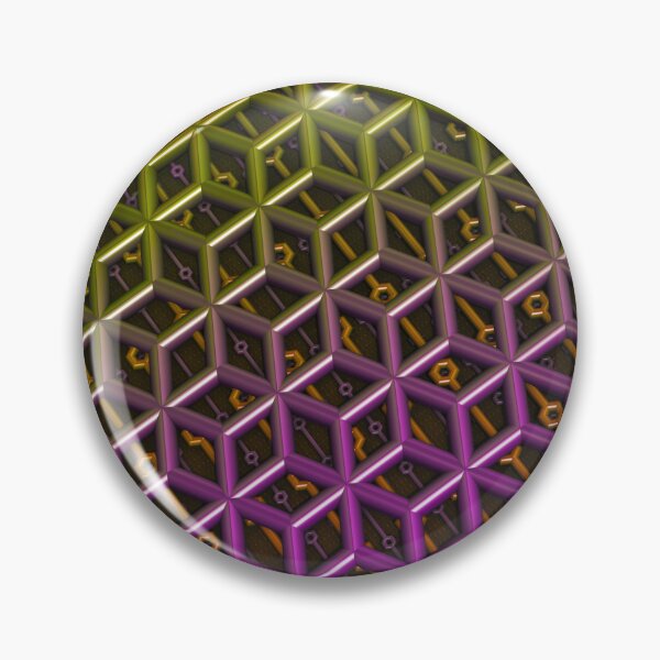 Item preview, Rainbow Industrial Lattice 3D Geometric Pattern designed and sold by HuzzyPrints.