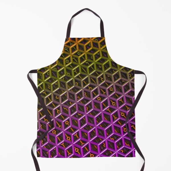 Item preview, Rainbow Industrial Lattice 3D Geometric Pattern designed and sold by HuzzyPrints.