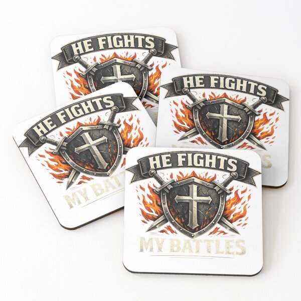 Item preview, He Fights My Battles Christian Design | Exodus 14:14 Faith Graphic designed and sold by Stilll Waters Studio.