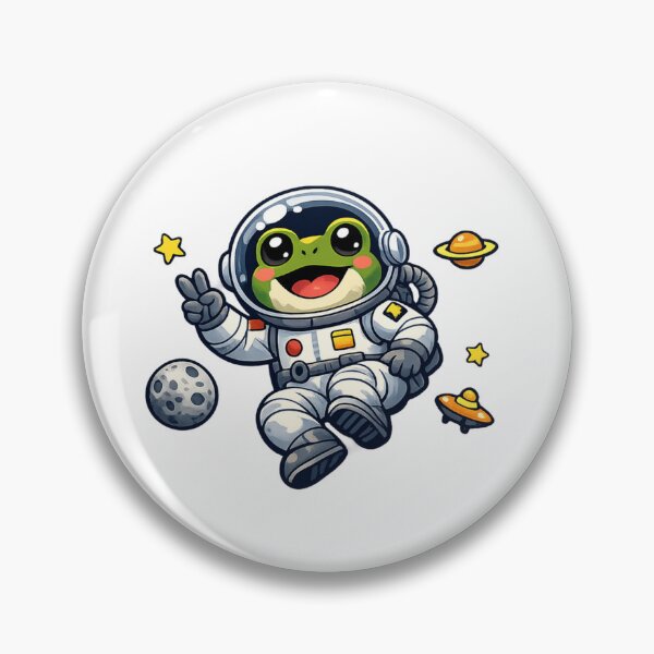 Item preview, Astronaut frog in space designed and sold by FroggyOnly.