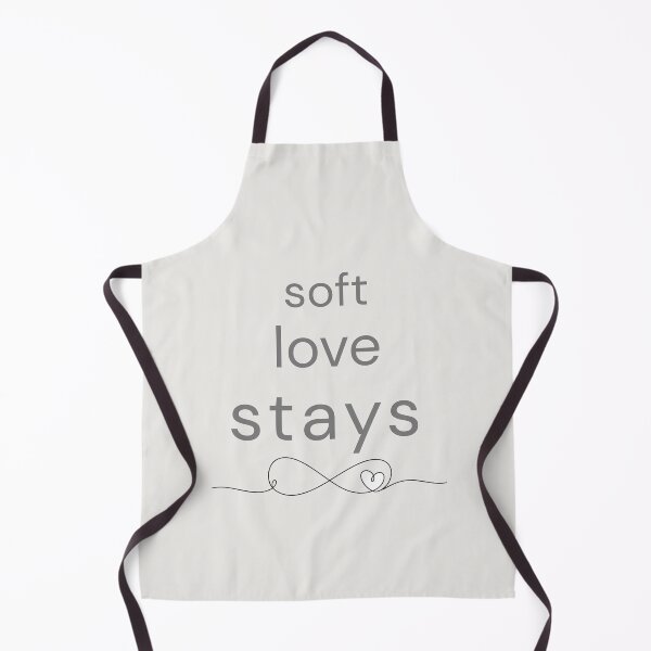 Item preview, Soft Love Stays Minimal Infinity Heart Design designed and sold by Minimalist Typography.