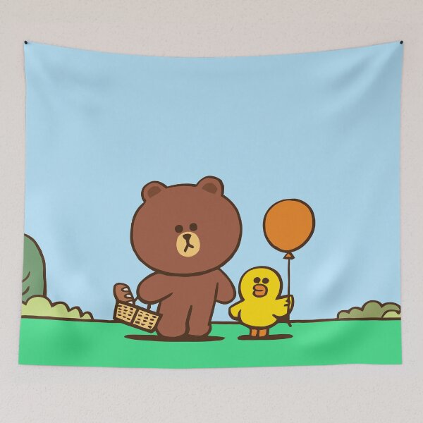 Item preview, LINE Friends Brown – T-shirts, Mugs, Stickers, and More | Cony, Sally & Friends designed and sold by Billy Morfo™.