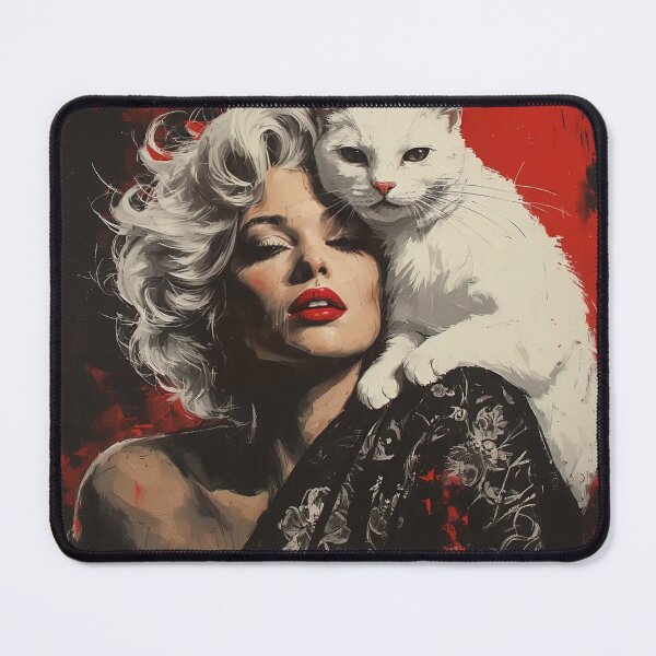 Item preview, Beautiful girl with a cat. designed and sold by Natalia-Vlad.