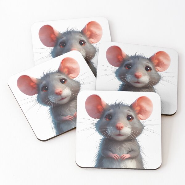 Item preview, Adorable Blue Rat Character Sticker designed and sold by Teewave-Ashish.