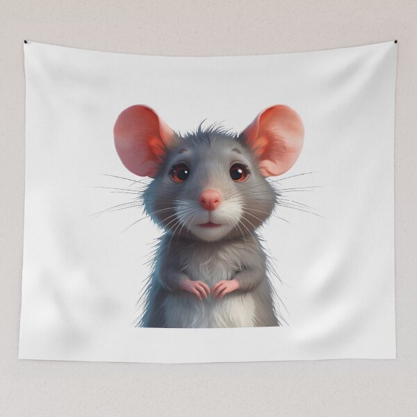Item preview, Adorable Blue Rat Character Sticker designed and sold by Teewave-Ashish.