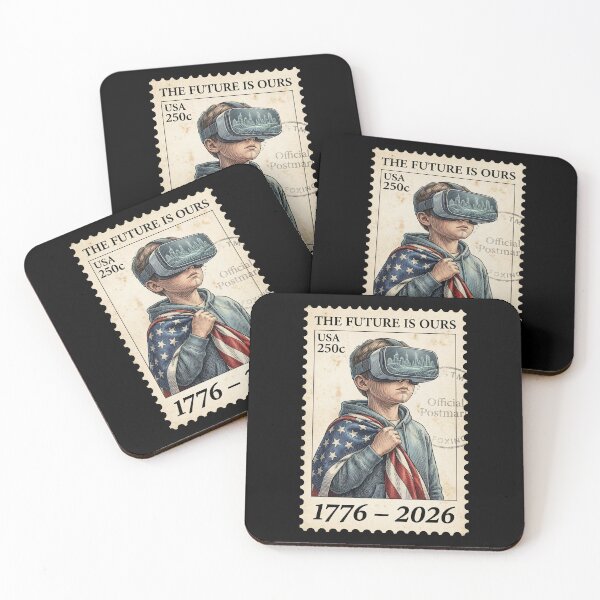 Item preview, The Future is Ours | USA 250 VR Technology Stamp designed and sold by G350.