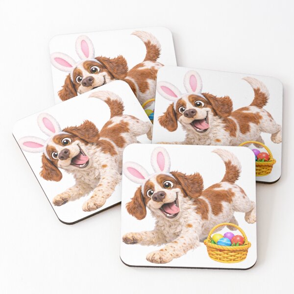 Item preview, Easter Irish Red And White Setter designed and sold by Sillytoe.