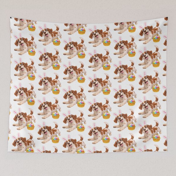 Item preview, Easter Irish Red And White Setter designed and sold by Sillytoe.