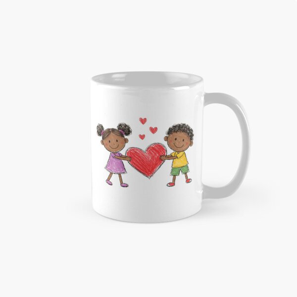 Aperçu de l'œuvre Illustration pour enfants sur le thème de la Saint-Valentin : Partager l’amour créée et vendue par LEFTERIS-DESIGN.