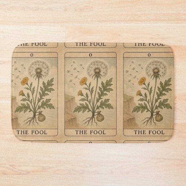 Item preview, 0 — The Fool + Dandelion — Botanical Tarot Art Print designed and sold by LuxuryApparels.