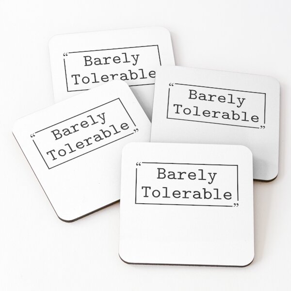 Item preview, Barely Tolerable Funny Sarcastic Introvert Humor Antisocial  designed and sold by gunaone-design.